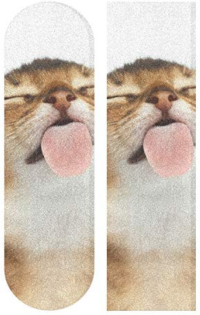 MNSRUU Skateboard-Griffband mit niedlicher abessinischer Katze, für Roller, Deck, Sandpapier, 22,9 x 83,8 cm