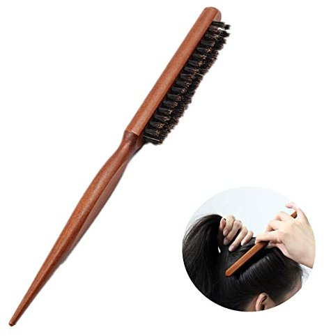 Teasing Hair Brush Boar Bristle Hair Brush Tail Comb Professional Salon Kamm, reduziert Haarbruch