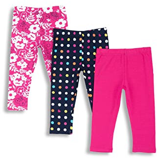 Chicco, Leggings Fille, Set de 3 Pantalons Leggings Style Capri, en Doux Coton, Vêtements Fille, Designed in Italy