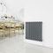 Horizontal Column Anthracite Radiator Oval Single Designer Radiator 600x590mm Central Heating Interior Design