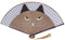 Hztyyier Abanico Plegable con Diseño de Gato, Ventiladores de Mano de Bambú con Estilo Japonés para Regalos, Decoración de Accesorios de Baile de Boda