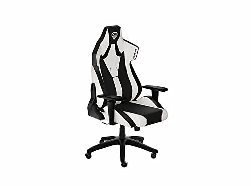 BigBuy Home Chaise Gaming Genesis Nitro 650 Howlite Blanche, Acacia, Multicolore, One Size