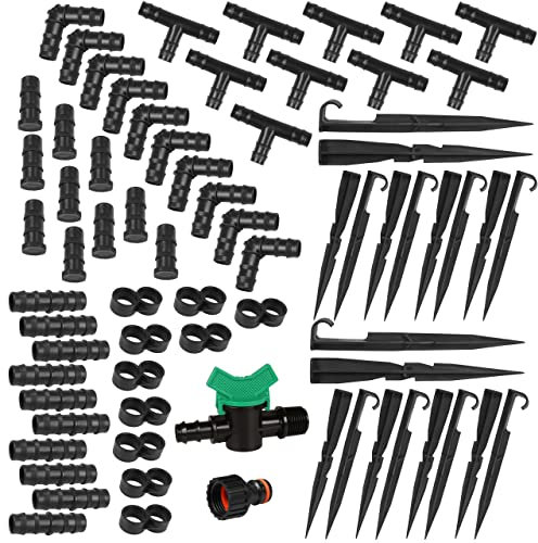 Tropfbewässerungskits Zubehörset für Tropfrohre 16 mm - 72 Stück Sehr hohe Qualität MADE IN EU (Zubehörset, Zubehörset, Accessories Set)