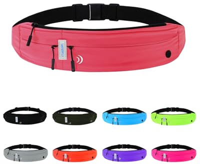 Waterfly Running Belt Bum Bag: Runner Marathon Jogging Men Women | Phone Holder, Sport, Slim, Fitness, Workout