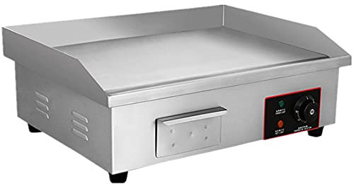 Plancha Eléctrica De Encimera Comercial, Parrilla Manual De Alta Resistencia Con Parte Superior Plana, Barbacoa Con Plato Caliente De Mesa, Equipo De Restaurante Para Barbacoa, Control De Temperatura
