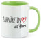 Huuraa Kaffeebecher Zahnärztin mit Herz Geschenk 330ml Grün Zahnärztin Mitbringsel