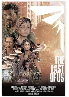gyhac Filmposter The Last Of Us TV-Show, Leinwandposter, Wandkunst, Dekordruck, Bild, Gemälde für Wohnzimmer, Schlafzimmer, Dekoration, 30 x 45 cm