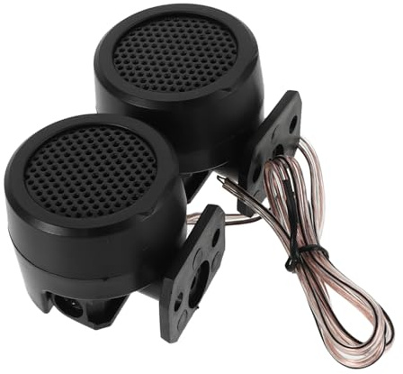 Luxshiny Altoparlanti Auto Tweeter 500w Nero Rotondo in Abs Resistenti Suono Stereo per Impianto Audio Auto e Camion