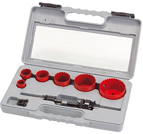 Lochsäge Set Satz HSS Bi-Metall Dosenbohrer Bohrkronen Koffer 22-68 mm 9 teilig