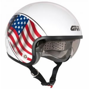 GIVI Casco Demi-Jet X05F con Visiera a Scomparsa S America
