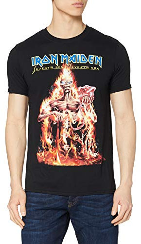 Iron Maiden Men's CM EXL Seventh Son Short Sleeve T-Shirt, Black, Large