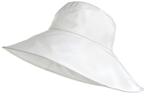 Village Hats sur la tête Monaco Packbarer Sonnenhut - Weiß - L
