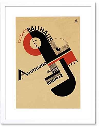 Wee Blue Coo EXHIBITION BAUHAUS WEIMAR ICON GERMANY RETRO AD FRAMED ART PRINT PICTURE F12X319