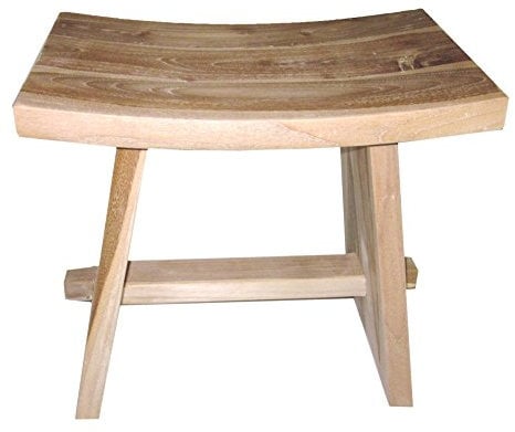 Garden Pleasure Teak Holz Sitz Hocker Holz 47cm Teakholz Holzhocker Blumenhocker Schemel