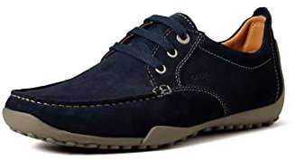 Geox U Drive Snake N, Mocasines Hombre, Azul Navy, 39 EU