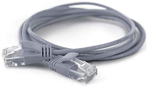 wantecWire Extra dünnes Patchkabel CAT.6 UTP, Länge 15 m, grau