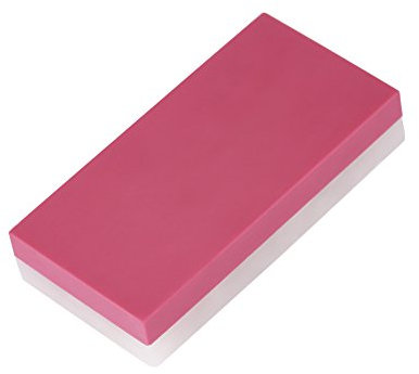 Aramox Whetstone Knife Sharpener Sharpening Stone Two Sides 3000/1000 Grit Ruby White Agate Knife Sharpener