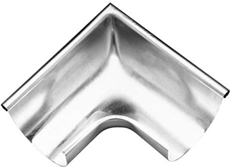 Rinnenwinkel Titanzink für Dachrinne 333-er, 6-tlg., NW-153 Innen- & Außeneck (Außen-Eck)