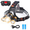 flintronic LED Stirnlampe, 4 Modos LED Kopflampe, 6000K 2000LM Wiederaufladbar USB Kopflampe Stirnlampe Kinder, Wasserdichte Mini Stirnlampe Rotlicht für Laufen, Campen, Joggen [ inkl 2 Batterien]