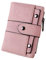 Oyccen Portefeuille en Cuir PU pour Femme Dames Court Porte Monnaie avec Poche Zippée Multi-Slots Porte Cartes