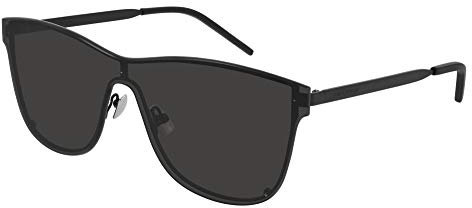 Yves Saint Laurent Unisex SL 51 Over MASK Sunglasses, Black-Black-Black, 99