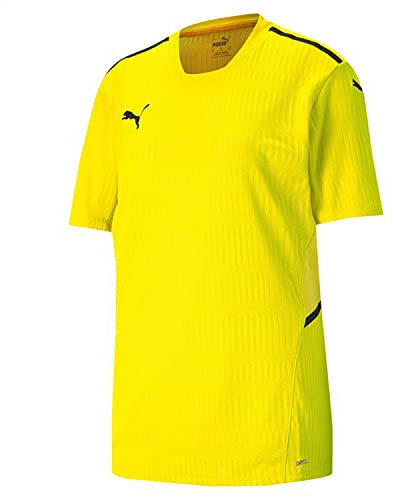 PUMA Jungen teamCUP Jersey Jr T-shirt, Cyber Yellow, 152