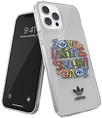 adidas Phone Case Designed for iPhone 12 Pro Max, Drop Tested Cases, Shockproof Raised Edges, Originals Protective Cover, Pride Inspired Design
