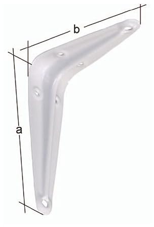 Konsole L.350mm H.300mm STA weiß lack.Trgf.200kg GAH