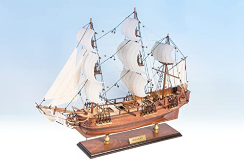 Seacraft Gallery HMS Bounty Modellschiff aus Metall, 44,5 cm, britisches Marine-Boot, komplett montiert, Display, pädagogisch