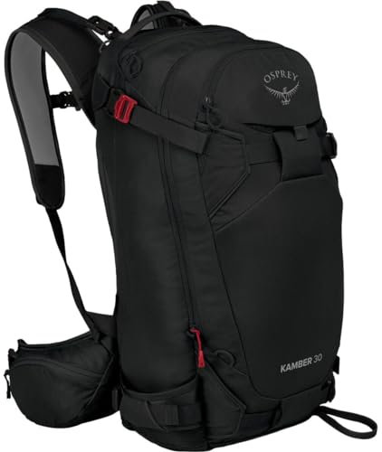 Osprey Herren Kamber 30 Ski and Snowboard Backpack Rucksack, Schwarz, 30L