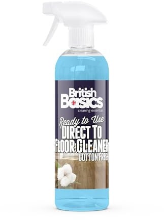 BritishBasics Direct to Floor Cleaner Cotton Fresh 500ml, Blue