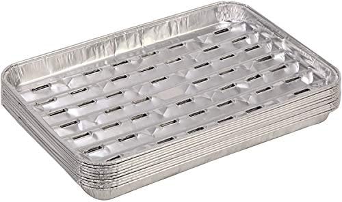 Foglish 40pcs BBQ Aluminium Foil Grill Pans Barbecue Trays