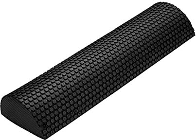 Perfeclan Half Foam Roller Deep Release Restoration Equipment Muscle Massager Half Foam Roller für körperliche Massage im Turnhalle, Schwarz 30cm