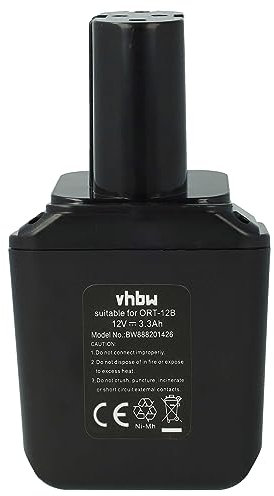 vhbw 1x Akku Ersatz für Bosch 2 607 335 180, 2 607 355 014, 2 607 335 021 für Werkzeug (3000 mAh, NiMH, 12 V)