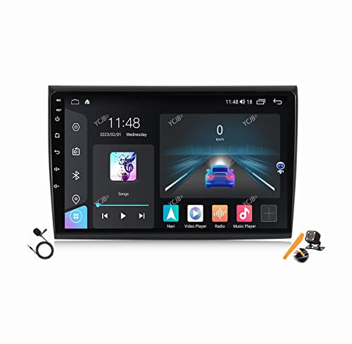 YCJB Android 12.0 Autoradio 2 DIN Stereo per F-iat Bravo 2007-2012 GPS Navi 9 Pollici Schermo Tablet Lettore Multimediale FM BT Receiver con 4G 5G WiFi DSP SWC Carplay,M400s