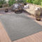 Paco Home Outdoor Teppich Wetterfest Balkon Küche Wohnzimmer Orientalisches Muster Vintage Optik Einfarbig 3D Modern, Grösse:200x280 cm, Farbe:Anthrazit