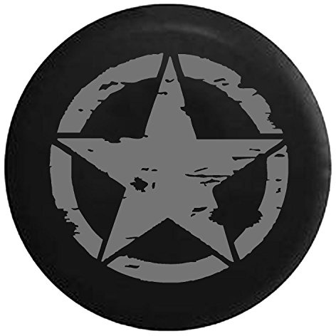 934 Oscar Mike Stella Tattica Militare Copertura della Gomma Premium Copriruota Vintage Ruota di Scorta Coperture della Universale per SUV Truck Camion Rimorchio 16Inch