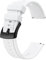 BISONSTRAP Flexibles Uhrenarmband 22mm Silikon, Uhrenarmbänder für Herren und Damen, Schnellverschluss Ersatzbänder Armband, Weiß mit Schwarzer Schnalle