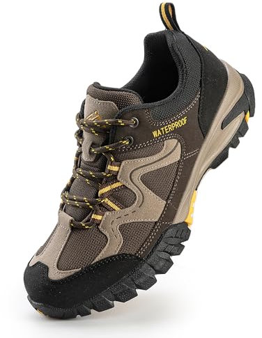 CC-Los Damen wasserdichte Wanderschuhe Leichte Wanderschuhe für Outdoor Klettern Größe 37-44, Dunkelbraun, 39 EU