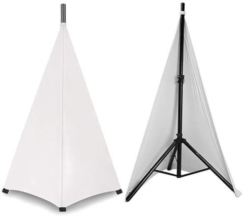 Starnearby 1PCS Housse pour Pieds d'Enceinte, Toile pour Pieds de Haut-parleurs, Housse de Trépied pour Haut-Parleur Universel, Couverture Extensible, Jupe Trépied pour Support de Haut-Parleur