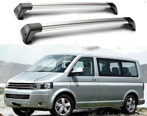KEAAN 2 Stück Aluminium Auto Dachträger Querträger für VW California Transporter Shuttle T5 T6 2015+, Auto Dachgepäckträger Querstangen Gepäckträger Querträgerschiene Auto Transport Zubehör