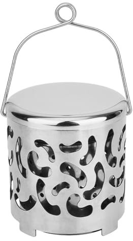 SUPERFINDINGS Mini Stufa Copertura Riscaldante Tenda In Acciaio Inossidabile Riscaldamento Portatile Da Campeggio Mini Riscaldatore Antiruggine Pieghevole Riscaldamento per Picnic Escursionismo BBQ