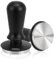 DIBTSA Espresso-Tamper 51 mm, federbelasteter Tamper für 51 mm Siebträger, 304 Edelstahl, geriffelter Boden, Kaffeestampfer, eloxierter Aluminium-Griff, Espresso-Zubehör, Barista-Werkzeuge
