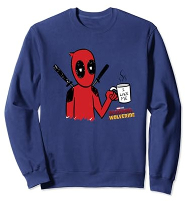 Marvel Deadpool & Wolverine I Like Me Coffee Mug Sketch Sweatshirt