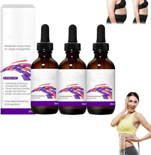 Veronvy – Gouttes de vitamines, gouttes naturelles, gouttes métaboliques Veronvy GLP-1, améliore les niveaux d'énergie, stimule le métabolisme et favorise la combustion des graisses, perte de poids