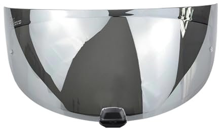 Anti Fog Motorrad Helm Visier Für H&J&C i70 i10 Helm Motorrad Windschutz Helmlinse Motorradhelmlinse PC Sonnenschutz Helmvisier Ersatz(Silver)