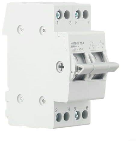Interruptor de circuito de enclavamiento, interruptor de transferencia manual, doble potencia, 2P 40A63A, voltaje nominal AC400 (63 A)