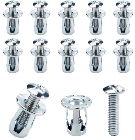 eupdd 50 Pièces Chevilles à Cavité: M4×20 Ecrous en Forme de Pétale, Fixations pour Portes Creuses, Cheville Expansion, Chevilles à expansion en métal, Chevilles Robustes pour Murs Creux