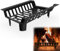 YRhome Grille de cheminée - 46 x 31 x 13 cm - Support de bûches - Support pour bois de chauffage - Support pour cheminée - Noir - Grille à charbon - Pour l'extérieur