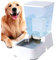 Dispensador automático de comida para perros y agua para perros, 5 L, dispensador de comida para gatos y gatos para perros medianos y grandes, gatos y otros animales (dispensador de agua blanco de 5